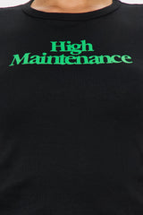 Not Not High Maintenance Baby Tee - Black