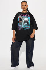 Jaws Oversized Tee - Black