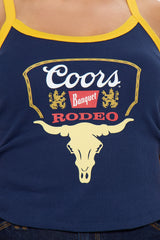 Coors Rodeo Bull Tank Top - Navy