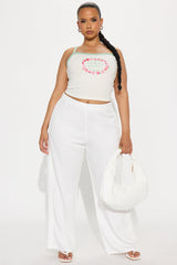 Santa Monica Farmers Market Top - Ivory/combo
