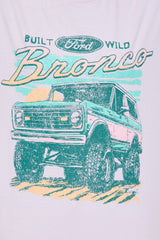 Bronco Washed Oversized Tee - Lavender