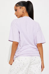 Bronco Washed Oversized Tee - Lavender