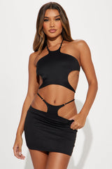 Problem Maker Skirt Set - Black
