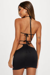 Problem Maker Skirt Set - Black