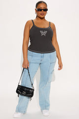 Butterfly Kisses Top - Grey
