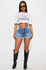 Cool It Cowboy Tee - White
