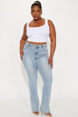 Tall Getting The Boot Mid Rise Jeans - Light Wash