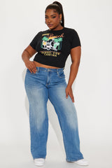 Miami Sunset Cantina Baby Tee - Black