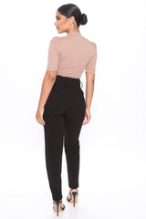 Stay A While Trouser - Black