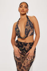 Living Wild Mesh Skirt Set - Leopard