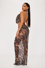 Living Wild Mesh Skirt Set - Leopard