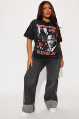 Martin Luther King Retro Washed Tee - Black Wash