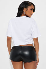 I'm A Barbie Girl Cropped Tee - White