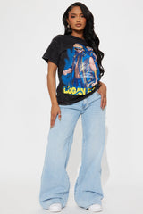 Logan Paul Oversized Washed Tee - Black