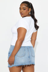 American Royalty Baby Tee - White