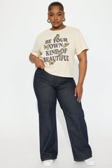 Be Your Own Kind Butterfly Tee - Tan