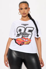 Cars '95 Lightning Mc Queen Graphic Tee - White