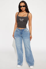Butterfly Kisses Top - Grey