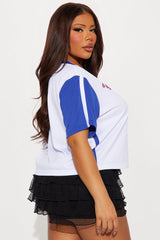 Nascar Striped Jersey Tee - White/combo