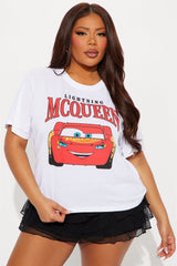 Cars Lightning Crew Neck Tee - White