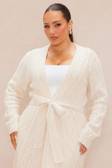 Selena Cardigan Sweater Set - Cream