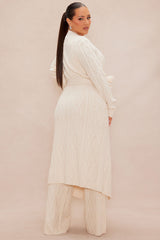 Selena Cardigan Sweater Set - Cream
