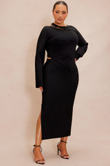 Nara Bandage Skirt Set - Black