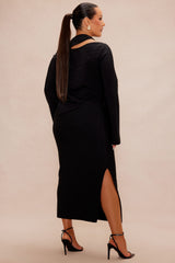 Nara Bandage Skirt Set - Black