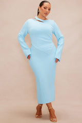 Nara Bandage Skirt Set - Light Blue