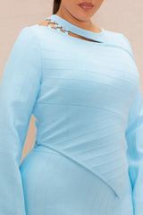 Nara Bandage Skirt Set - Light Blue