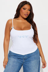 Center Of The Universe Bow Cami Top - Ivory