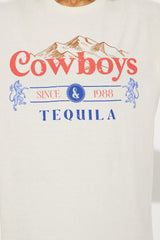 Cowboys Tequila Graphic Tee - Natural