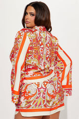 Another Status Short Set  - Orange/combo