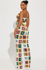 Desert Dreams Crochet Pant Set - Multi Color