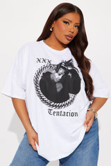 XXX TENTACION Oversized Tee  - White