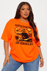 Boyz N The Hood Neon Oversized Tee - Neon Orange