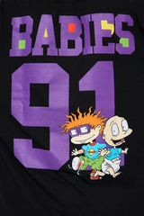 Rugrats Babies Oversized Tee - Black