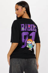 Rugrats Babies Oversized Tee - Black