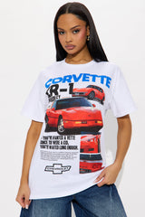 Corvette ZR1 Oversized Tee - White