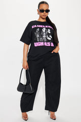 Clueless As If Oversized Tee - Black