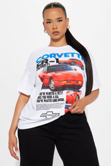 Corvette ZR1 Oversized Tee - White