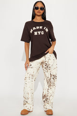 Made in NYC Oversized Tee - Dark Brown