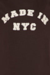 Made in NYC Oversized Tee - Dark Brown