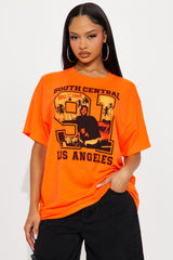 Boyz N The Hood Neon Oversized Tee - Neon Orange