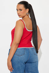 New York Layered Tank Top - Red