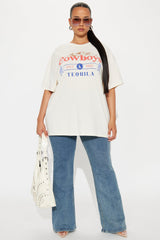 Cowboys Tequila Graphic Tee - Natural