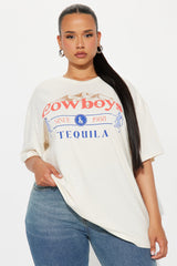 Cowboys Tequila Graphic Tee - Natural