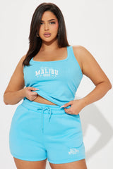 Malibu Babe Short Set - Turquoise