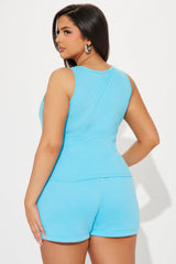 Malibu Babe Short Set - Turquoise