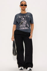Bratz Girls Night Out Oversized Tee - Charcoal